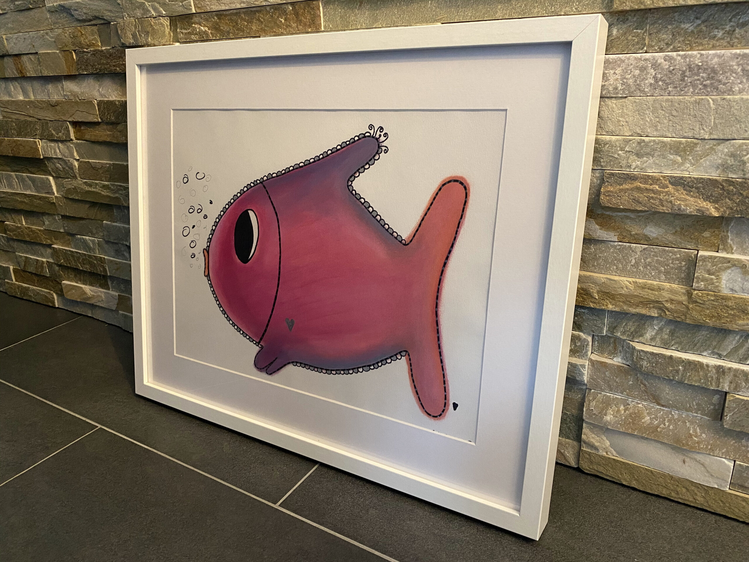 pinker Fisch