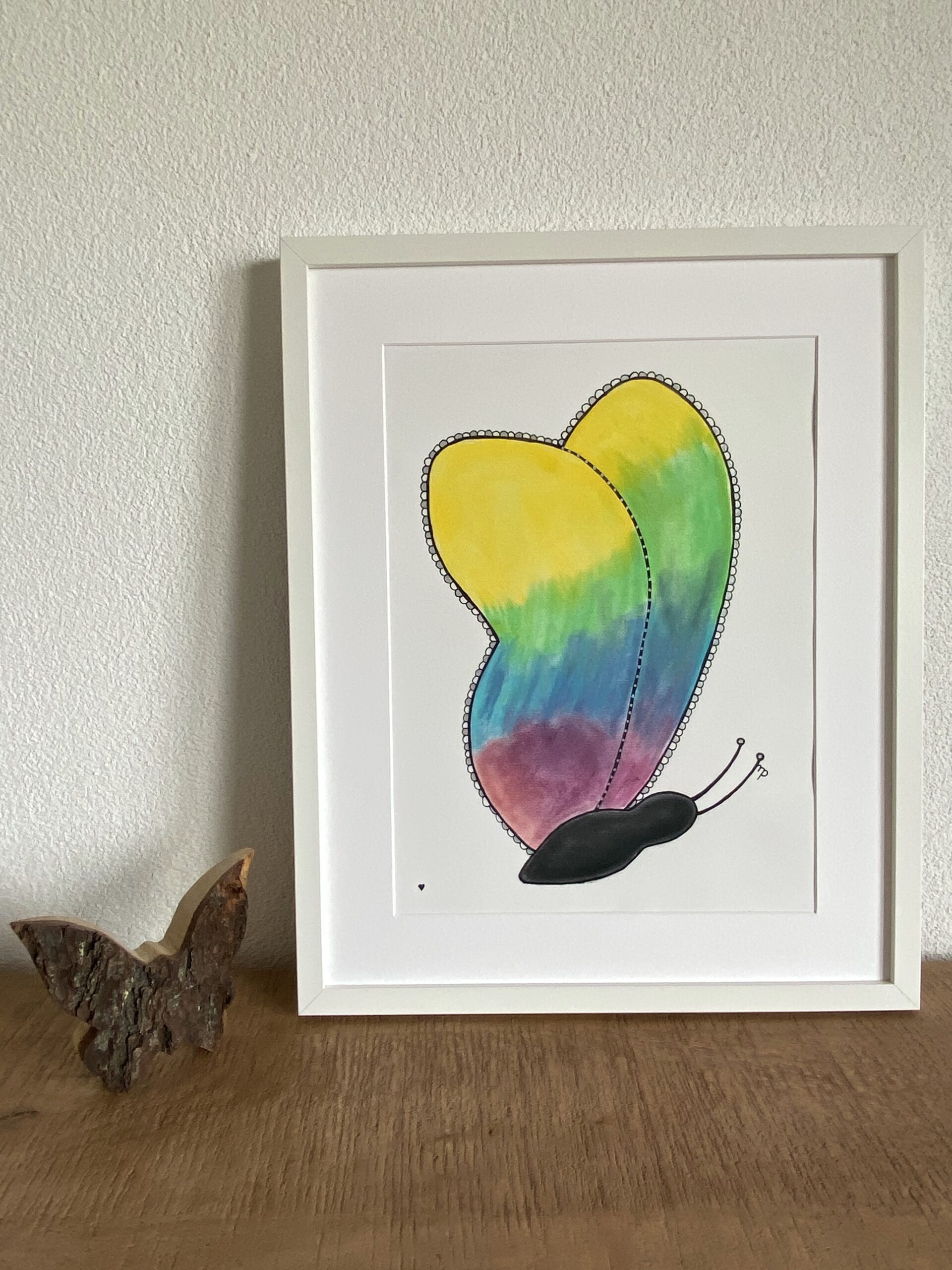 bunter Schmetterling