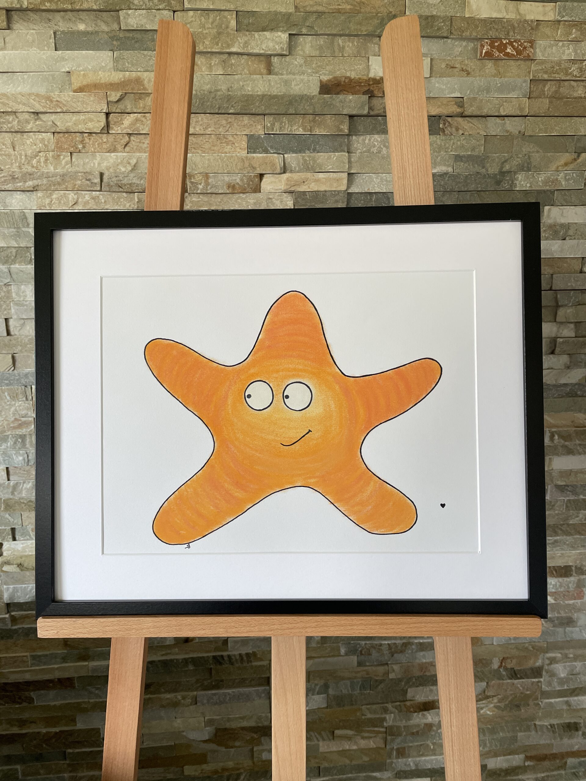 orangener Seestern