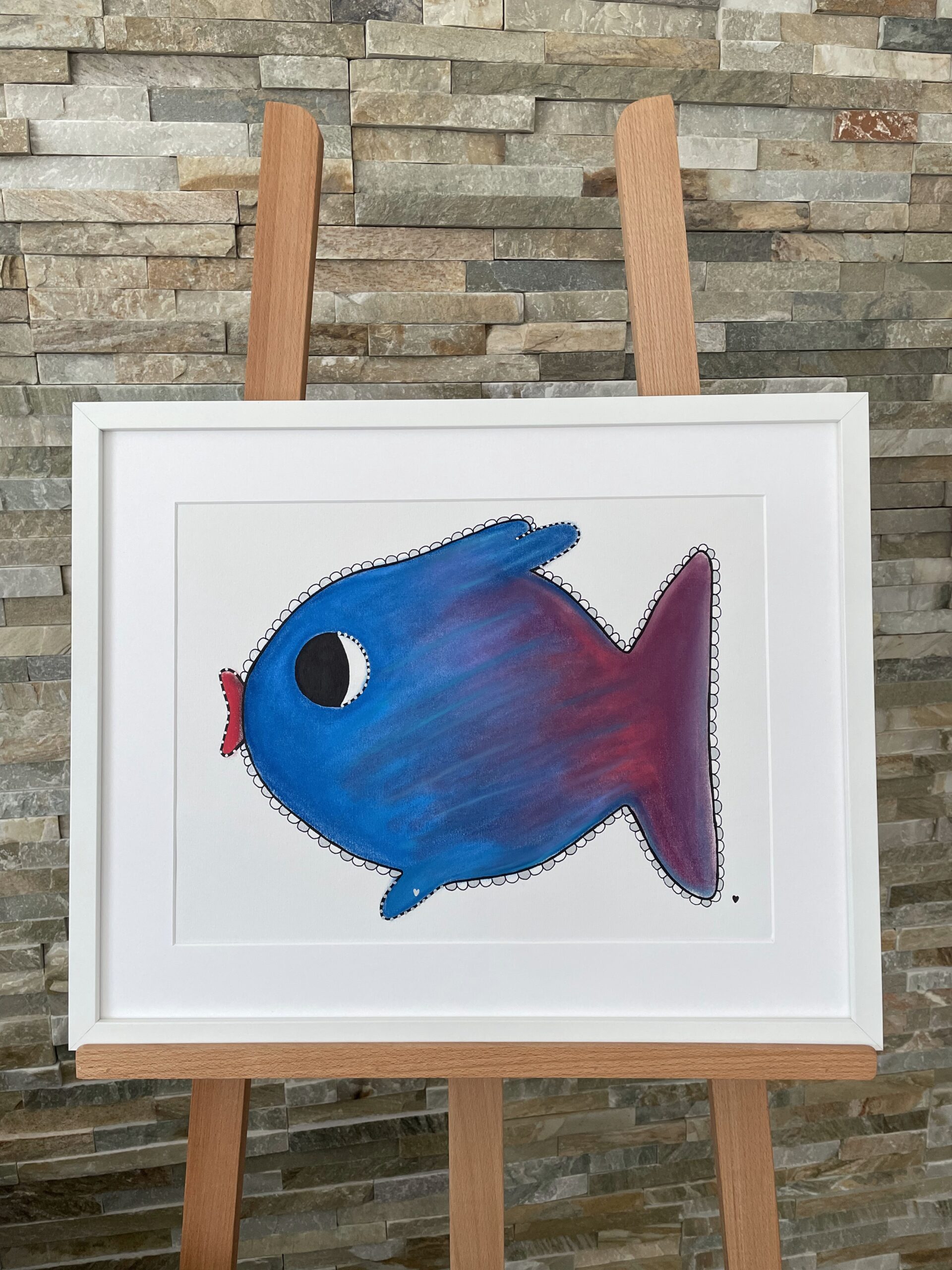 blauer Fisch